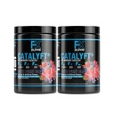 FXSUPPS Catalyft Pre-Workout אבקת לשתות עבור גברים ונשים Blitz Berry Blast Mix with Creatine, Caffeine & Beta-Alanine | הטוב ביותר עבור משאבת אנרגיה, רווח שרירים ומתמקד, 40 משרתים (2-Pack)