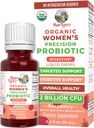 MaryRuth Organics USDA Organic Womens Probiotic Liquid Drops for Digestive Health | תמיכה ממוקדת בנשים | ארבע פרוביוטית | Women's Wellness | מוצרי חלב חינם