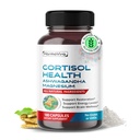 CORTISOL Health - Ashwagandha Magnesium Rhodiola St. John's Wort - שיקום תמיכה, רמות אנרגיה, Brain Wellness 180 יום אספקה - מיוצר בארה"ב