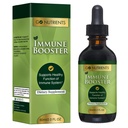 Go Foodsents Immune Booster - תמיכה צמחית נוזלית עם Echinacea, Goldenseal & Usnea - 7 in 1 Enhancing Defense for Adults & Kids