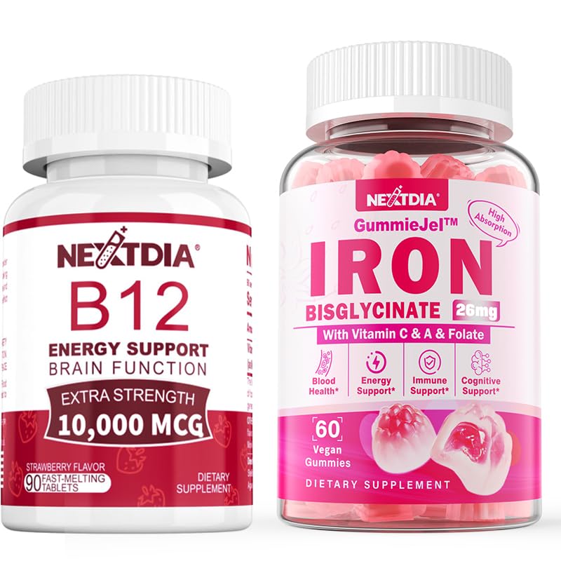 ברזל מלא חניכיים 26mg+ ויטמין B12, Methylcobalamin 10000 mcg Tablet