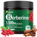 תוסף אורגני Berberine - 180 הרוזן ברברין עם Ceylon Cinnamon & Citrus Bergamot, Cinnamon תוספי, Berberine 1500mg Complex, 3Month Supply