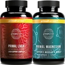 תוספי מגנזיום ו- Liver for Women and Men by Primal Harvest Bundle