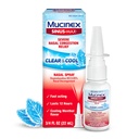Mucinex Sinus-Max Nasal Spray Decongestant, 12 Hour Over-The-Counter תרופות Nose Spray for Sinus Relief, Nasal Decongestants for Adults & Sinus Voyageestion, Cooling Menthol, 0.75 Fl Oz