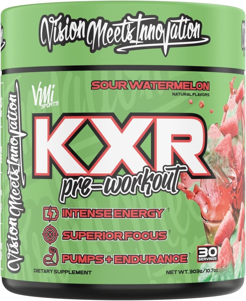 KXR Pre-Workout אנרגיה אבקה | Intense Energy Pre-Workout drink for Men and Women
