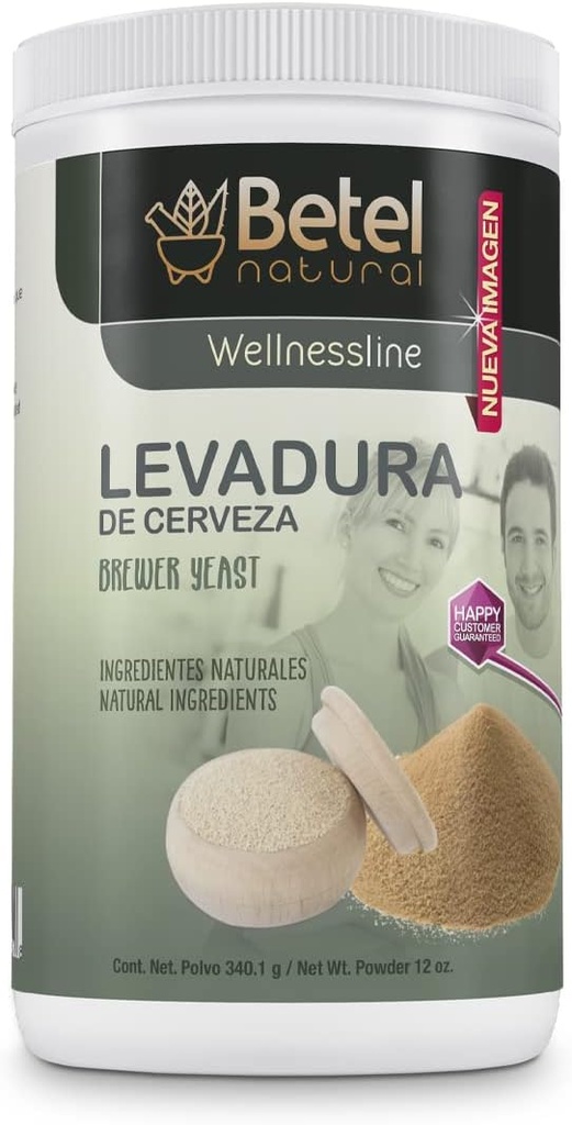 Levadura de Cerveza Polvo | Brewers Yeast אבקת על ידי Betel Natural | מקור בריא של ויטמין B ועוד | Debittered - 12 Ounce