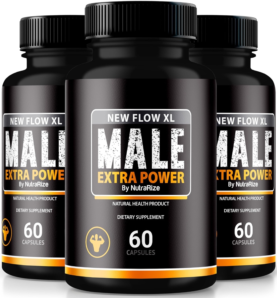 (חבילה) New Flow XL קפסולות לגברים, NewFlow XL Male Pills, All Natural Formula forשרירים Mass and Maximum Performance, הרשמי NewFlowXL Reviews (180 קפסולות)