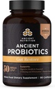 תזונה עתיקה פרוביוטיקה, Gut re 90ct עם ג'ינג'ר ו- Fenugreek, תומך בתפקודים Digestive, מצמצם את Diarrhea, Constipation, Gas and Bloating, Superfoods Band, 50 מיליארד CFUs * / משרת