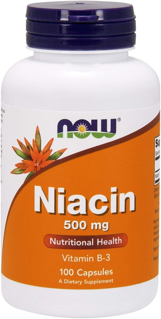 Now Foods - Niacin ויטמין B-3 500 מ"ג
