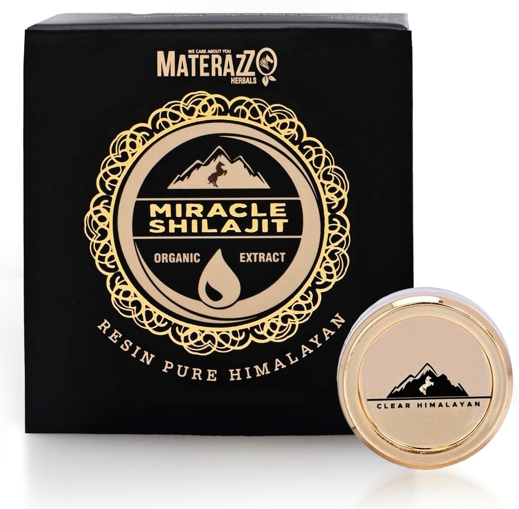 Pure ההימלאיה Shilajit Resin 10g (1 Pack) - תוסף זהב אורגני עם 85 + מינרלים Trace, Fulvic Acid - תמיכה Vitality & Total Wellness - אידיאלי עבור גברים ונשים
