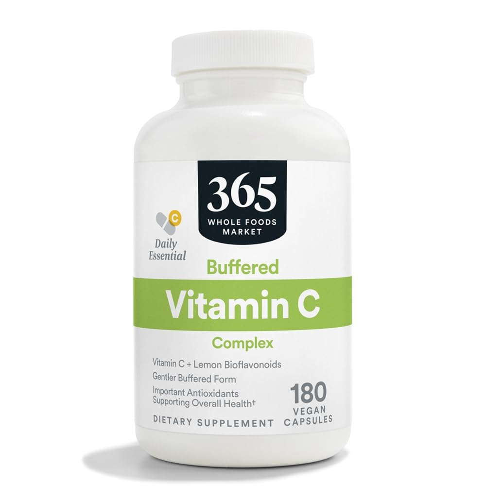 365 על ידי Whole Foods Market, Buffered Vit C w/Bioflavonoids 500 MG, 180 CT