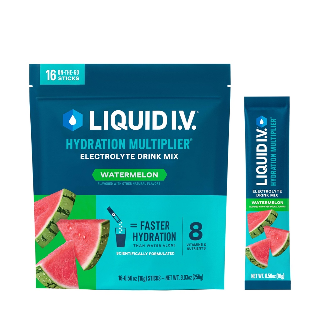 נוזל I.V. hydrotion Multiplier® - Watermelon | Electrolyte אבקת שתו לערבב | 1 Pack (16שרתים)