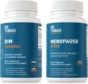 Dr. Tobias Menopause הקלה ו DIM Complex - תמיכה הורמוניאלזון ו- Menopausal Comfort, Non-GMO