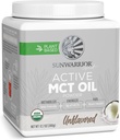 אבקת שמן Sunwarrior אורגני MCT תוסף Medium-Chain Triglycerides Pure קוקוס | Keto USDA Sugar Soyten Gluten חלב ללא GMO | Unflavored 40 משרתים פעילים