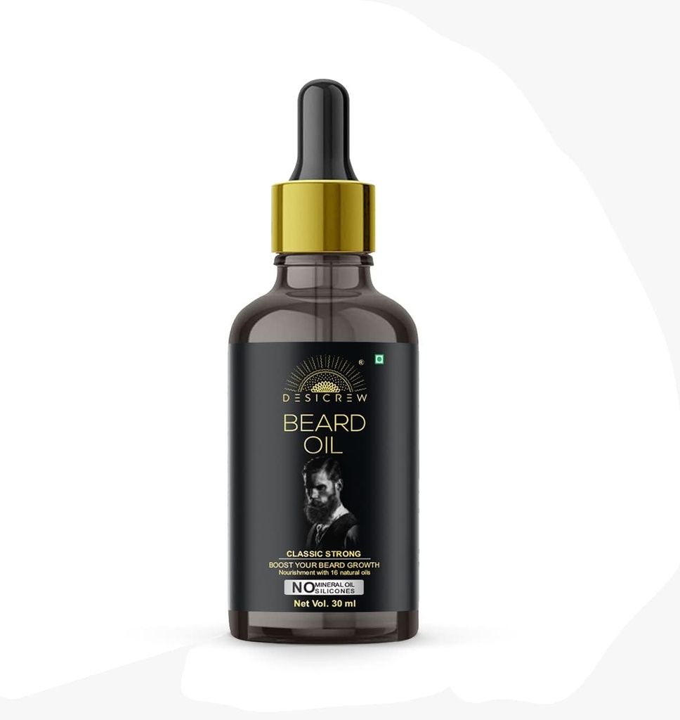 שמן הצומח קלאסי - May Boost You Beard Growth Oil Noiurishment with 16 Essebtial Naturals Oils