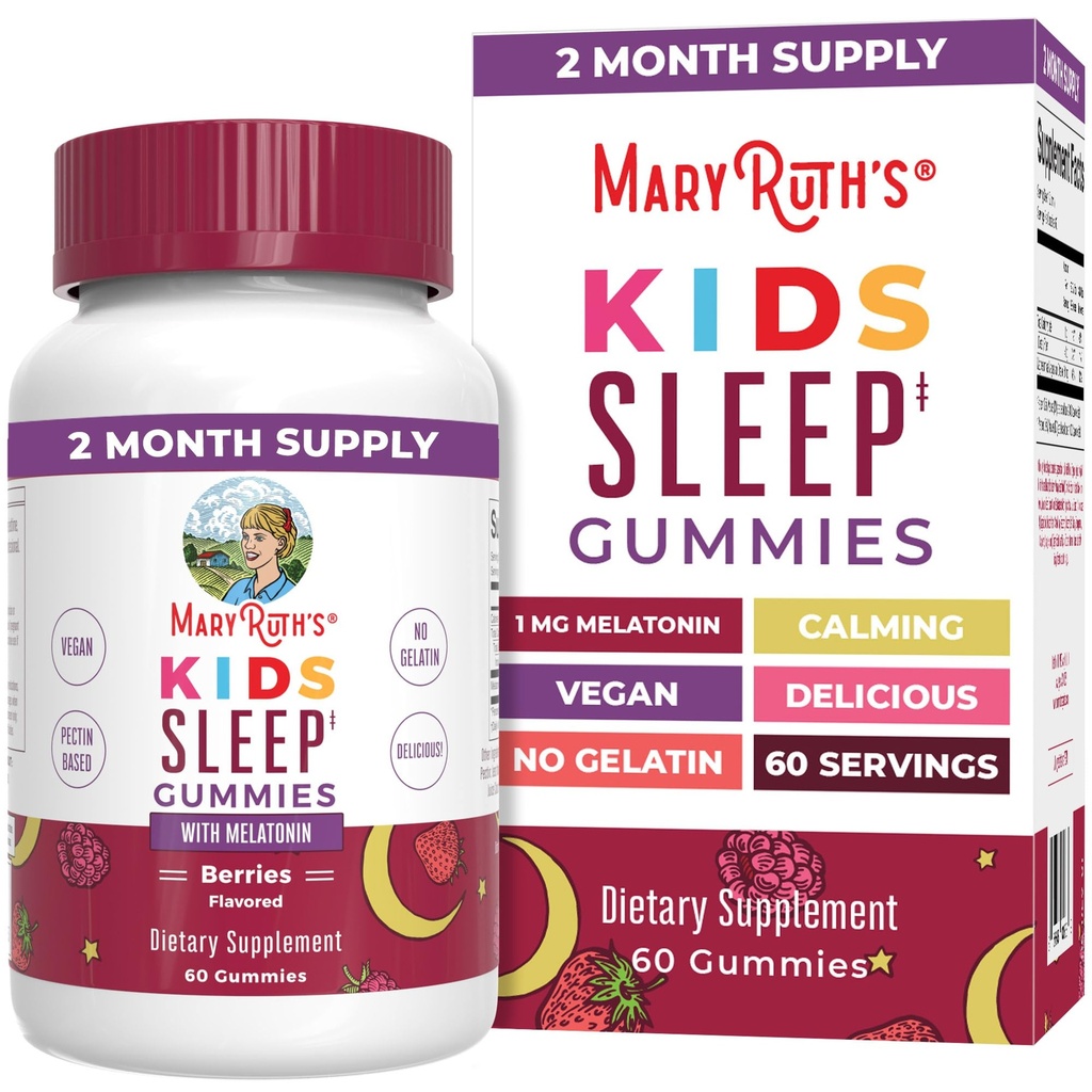 MaryRuth Organics Melatonin Gummies for Kids | 2 חודש אספקה | Sleepmy for Kids Ages 4