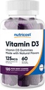 ויטמין D3 Gummies 5,000 IU (125mcg), חניכיים 120 - מעורב ברי פלפורד, 60 משרתים