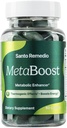 סנטו Remedio MetaBoost, תוספת תזונתית, Metabolic Enhancer, מספק אפקט armogenic, מגביר את Calorie Burn, תה ירוק (המתנורגני), Chromium ו Calcium, 60 טבליות, Vegetarianarian