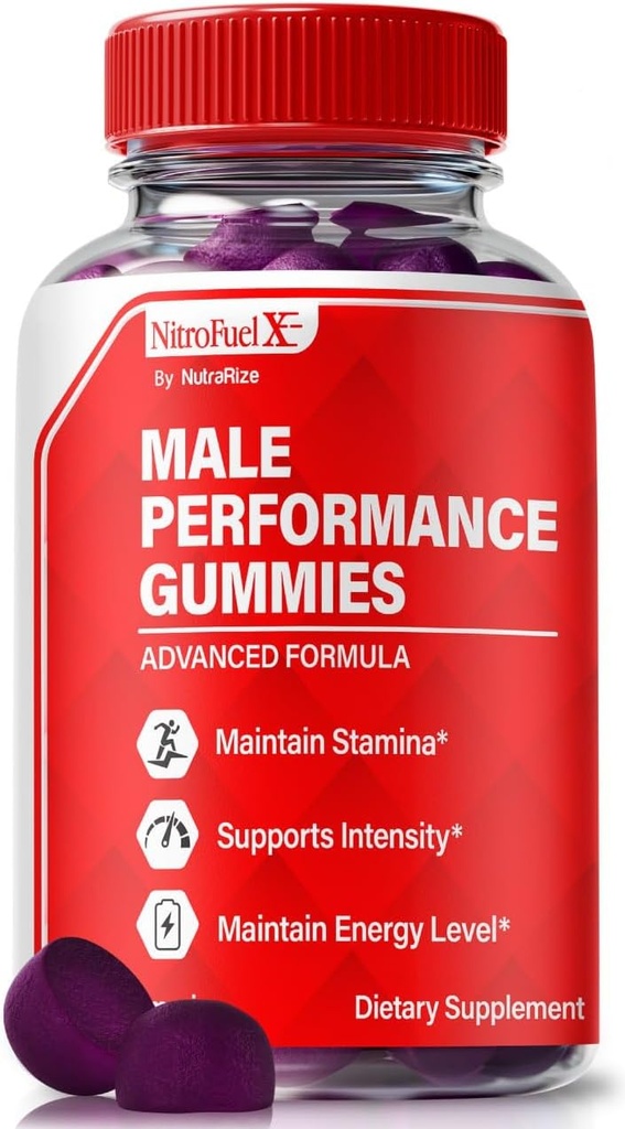 Nitro דלק X Gummies - Nitro דלק X Ultimate לגברים, Nitro דלק X ME עבור ביצועים ובריאות כללית, All Natural NitroFuel X me Gummy, NitroFuel X Ultimate Gomitas ביקורות (60 מסטיק)