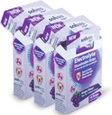 סוללות חלופיות אלקטרוליטיות - סוכר חינם, Grape Burst Flavor, High Potency עבור הידרציה מיידית, מושלם עבור פעילות גופנית חיצונית, 10 Strips ב Portable Single-משרתת Packs