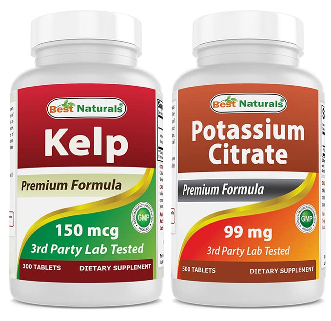 תוסף Kelp 150 Mcg & Potassium Citrate 99mg