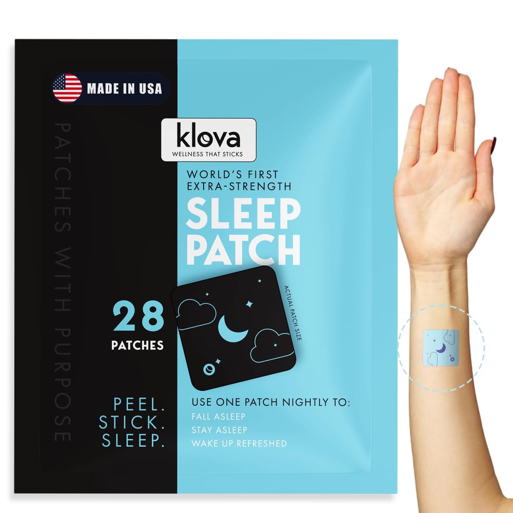Klova תוספת כוח שינה פטים למבוגרים | Natural Sleep Aid עם 6 מ"ג מלטונין, ולריאן ול-ל- האננין | Non-Habit-Forming Deep Sleep Support for Men & Women