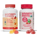 SmartyPants Kids Multivitamin Gummies ו Probiotic Immunity Bundle: אומגה 3 שמן דגים (EPA / DHA), ויטמין D3, C, ויטמין B12, B6, Digestive & Immune תוספת תמיכה (30 יום אספקה)