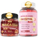 NEVISS סוכר חינם 1Pack Maca Root מלא חניכיים ו 2Pack Myo-Inositol & D-Chiro Inositol חניכיים