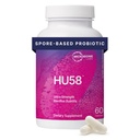Microbiome Labs HU58 Bacillus Subtilis Probiotics for Women and Men - High Potency Spore Probiotic for Digestive Health & Immune Support - קפסולות יומיות עם 10 מיליארד CFU (60 קפסולות)