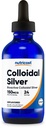 Foodscost Colloidal Silver 4oz - Cobalt Blue Glass Bottles, Bio-Active Colloidal Silver
