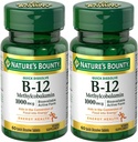Natures Bounty Methyhydrobalamin B12 Microlozenge Tablet, 1000 mcg, 120 Count, 60 Count (Pack of 2)
