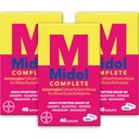 Midol Complete Menstrual Pain Caplets with Acetaminophen for period Cramps, and Menstrual Symptom Relief - 40 Count (Pack of 3) (Packing May Vary)