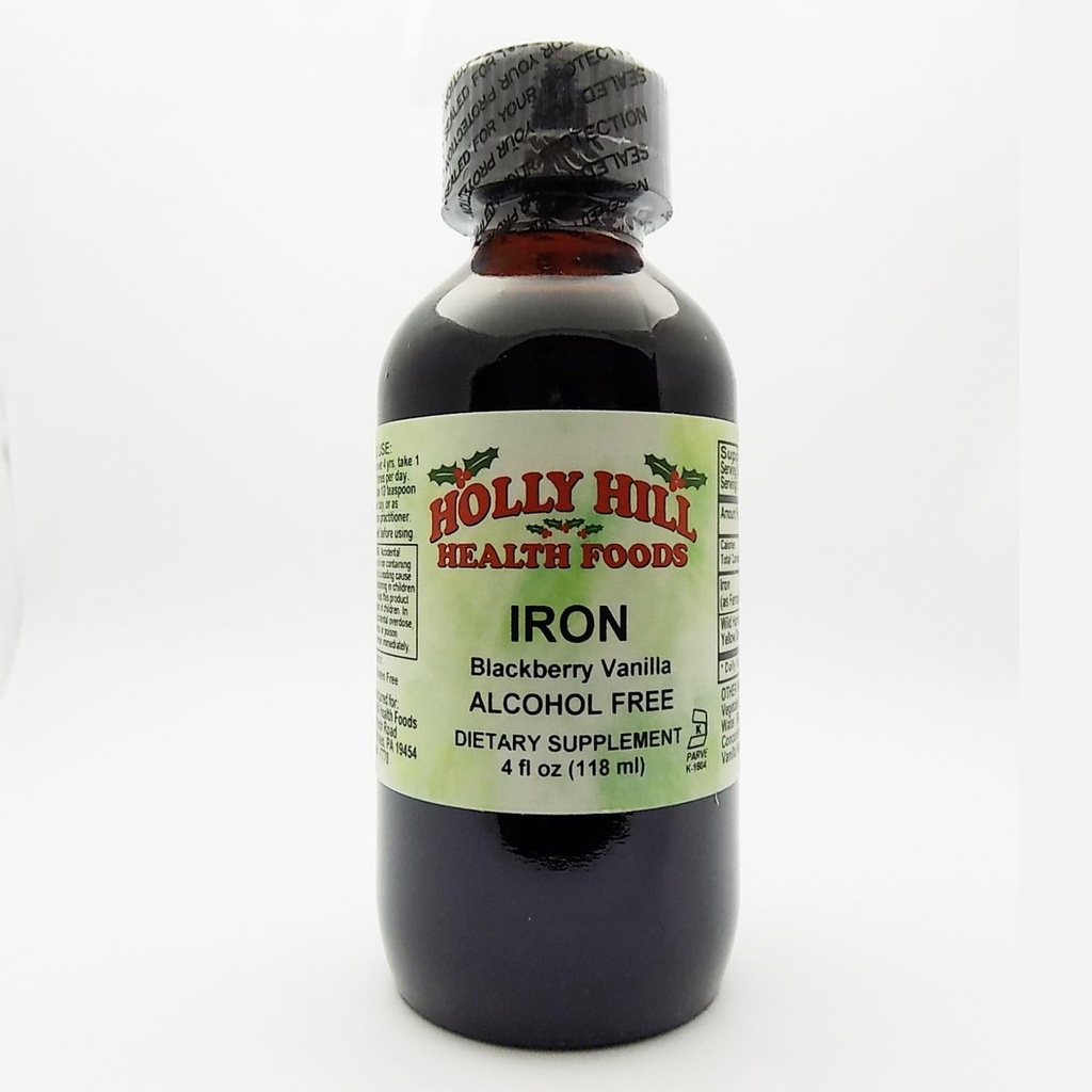 הולי היל מזונות, אלכוהול ברזל חינם, BlackBerry Vanilla, 4 Ouncesces