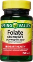 עמק האביב - Folic Acid 400 mcg, 250 טבליות