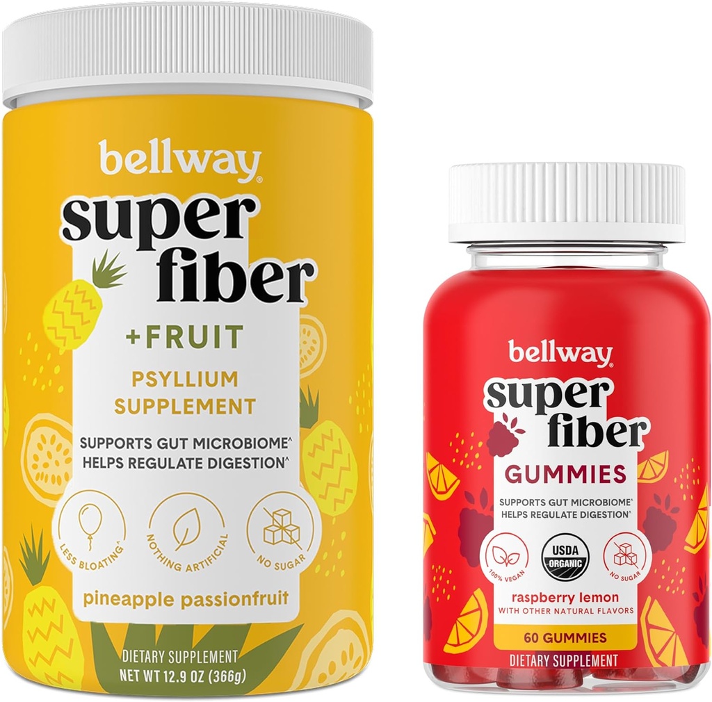 Bellway Super סיבים אבקה + פירות, Pineapple Passion פירות Super סיבים