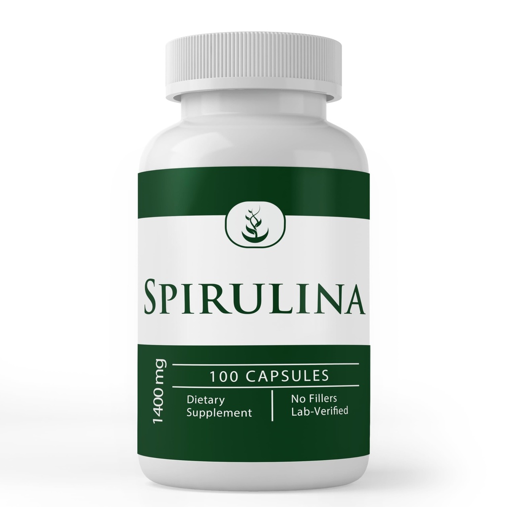 OrIGINAL INGREDIENTS Spirulina (100 קפסולות) עשיר ב Phycocyanin, Pure Pure