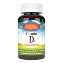 קרלסון - ויטמין D3, 10000 IU (250 mcg), ויטמין D תוספי מזון, העצם & Immune תמיכה, ויטמין D3 Softgels, Heart Health, Gluten Free ויטמין D כמוסות, 120 Softgels