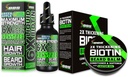 Beard Growth Kit W / 2X Thicking Biotin Beard Balm & Mustache Wax + 6X נוזל biotin עם Collagen Peptides לצמיחה שיער הפנים - פורמולה באמריקה
