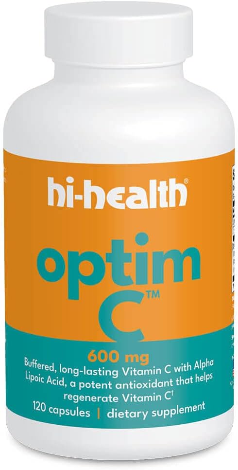 Hi-Health Optim-C 600 מ"ג Buffered ויטמין C (120 קפסולות)