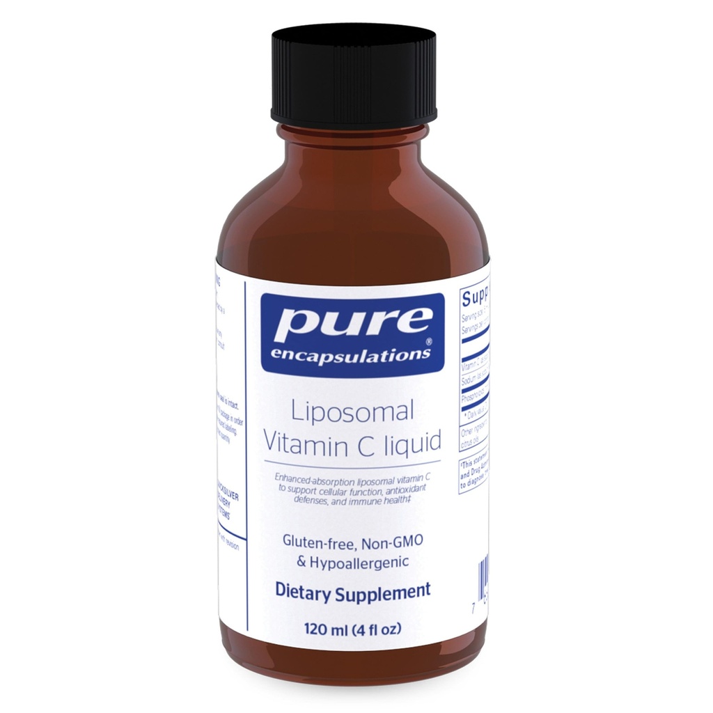טהור Encapsulations Liposomal ויטמין C | תמיכה בפונקציות סלולריות, הגנה אנטי-חמצן ובריאות החיסון* | 4 oz.