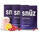 Snüz Natural Sleep תוסף עם Magnesium Glycinate, Myo-Inositol, Apigenin & Glycine, Melatonin חינם, Sleep Aid for Adults, Non GMO, Gluten Free, טבעוני, Raspberry Lemon Flavor, 90 Svgs