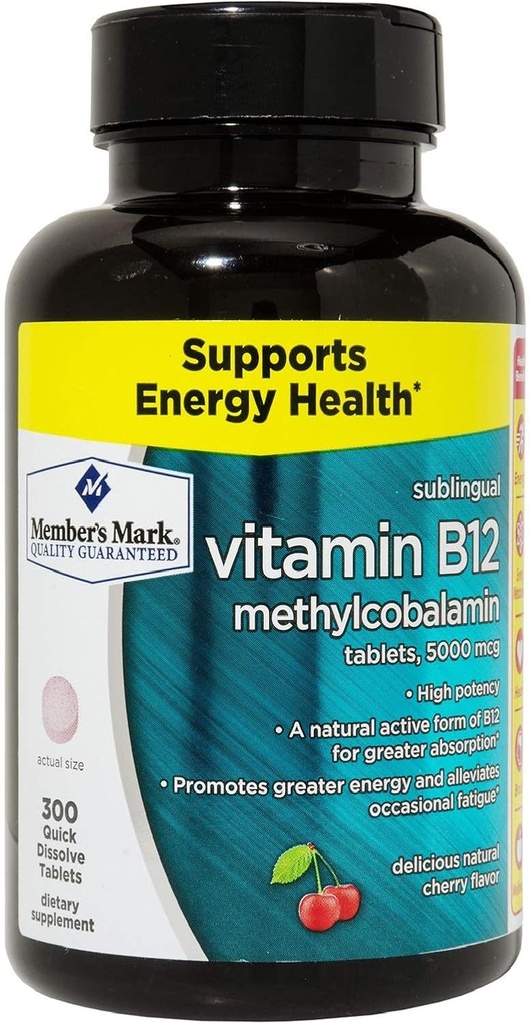 חברים מארק ויטמין B12 5000mcg (300 Count)