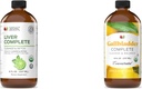 מוצרים טבעיים שלמים Liver Complete 8oz & Gallbladder Complete Cleanse and Balance 8oz Bundle