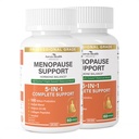 תוספי Menopause עבור נשים Menopause Probiotics הקלה,Vitamin D3 & B6, Supports Hot Flashes, Night Sweats, Bloating & Gut בריאות עם Black Cohosh, Collagen | 180 Veggie Capsssports