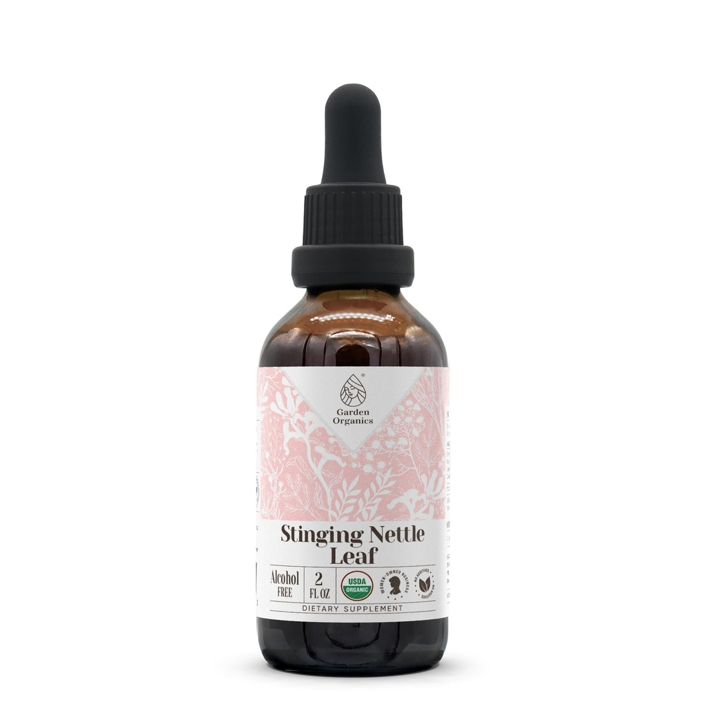 Sting Nettle Leaf USDA אורגני ללא אלכוהול | תוספת תזונתית, High-Potency Tincture | Natural Certified אורגני Sting Nettle (Urtica Dioica) Dried (2 oz)