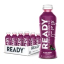 מוכן חלבון מים - 20g חלבון Whey חלבון Isolate, Zero Sugar, Low-Calorie Sports Drinktion & Recovery - אלקטרוליטים, Amino Acids - Black Cherry, 16.9 fl oz Bottles (12-Pack)
