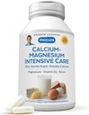 AndREW LESSMAN Calcium Magnesium Intensive Care 500 קפסולות - Bone and Skeleton Health Essentials. Easy to Swallow כמוסות, Super Soluble Fine אבקת. עקבו אחרי The Most Sensitive Stomachs