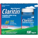 Claritin Allergy Medicine for Adults, 24Hour non-Drowsy Loratadine 10mg Pills, Antihistamine, 100 טבליות