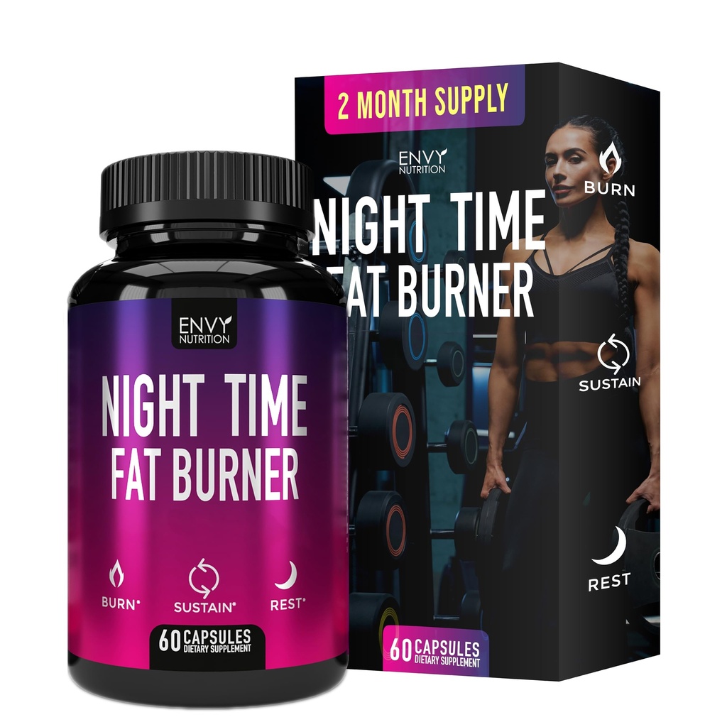 Night Time Fat Burner תוספי מזון ירוק bean Extract - 60 קפסולות