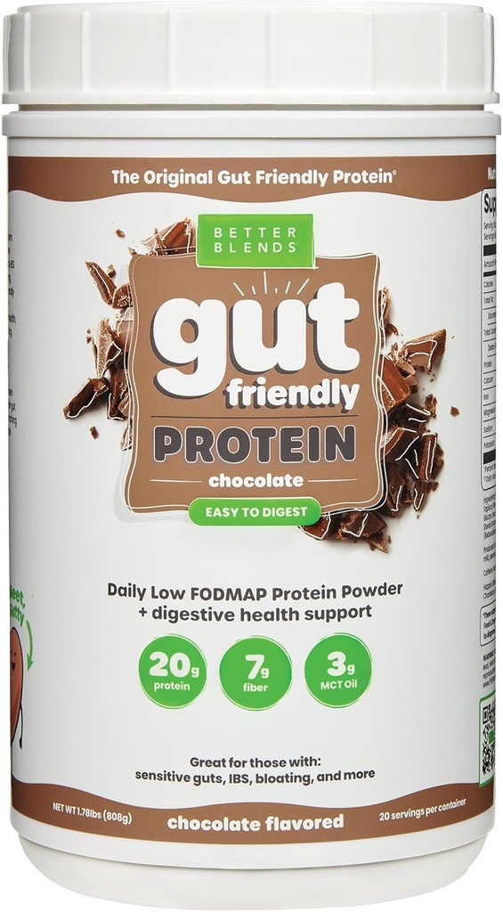 coagen Peptides ו אבקת חלבון Oat - נמוך FODMAP מוסמך, Diary-Free, Soy-Free, 100% Gut-Friendly ולא-Bloating, שוקולד מקורי, 20 משרתים
